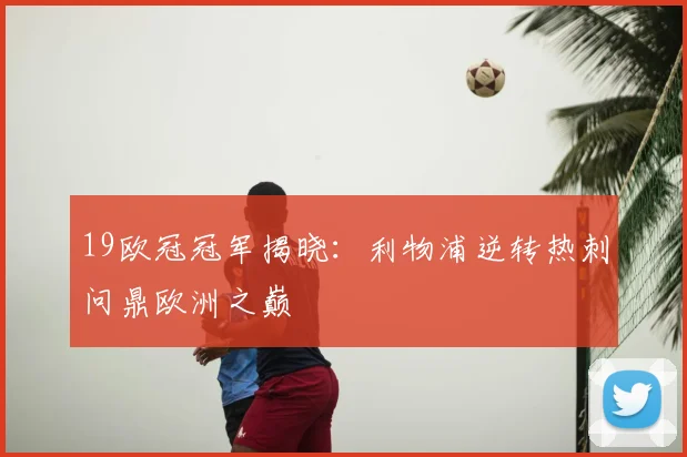 19欧冠冠军揭晓：利物浦逆转热刺问鼎欧洲之巅