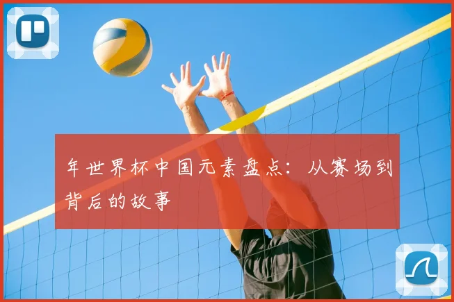 年世界杯中国元素盘点：从赛场到背后的故事